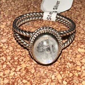 Sterling Silver Moonstone Ring